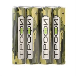 Элемент питания (батарейка) ТРОФИ Классика R03-4S, мизинчиковый, солевой, 1.5В, поштучно 82031