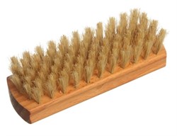 Щетка для обуви Yozhik Б/051, 12.5см, деревянная, натуральная светлая щетина, 80 пучков 32492