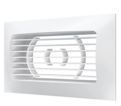 Решетка вентиляционная ERA 511РСФ, 90x150мм, фланец 55x110мм, прямоточная, сферическая, пластиковая, белый 30701