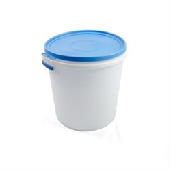 Бак Радиан, 45л, с крышкой, пищевой пластик, белый 90404