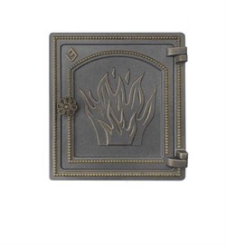 Дверка печная Везувий ДТ-4, 280x250мм, чугун, бронза 38101