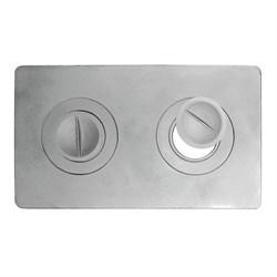 Плита 2-конфорочная П2-1 (Б) под казан, 585x340мм, чугун 5694