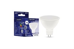 Лампа светодиодная TOKOV ELECTRIC TKE-MR16-GU5.3-7-4K, MR16, 7Вт, 220В, 4000К, цоколь GU5.3 79270