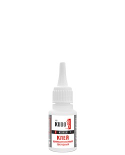 Клей секундный KUDO, 20г, прозрачный 85336