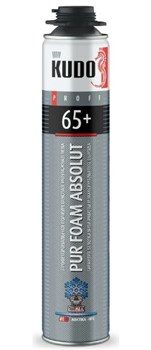 Пена монтажная KUDO ARKTIKA PROFF 65L KUPP10W65+, 1000мл, профессиональная, всесезонная 79154