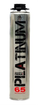 Пена монтажная PLATINUM 65 PRO, 800мл/900мл, профессиональная, всесезонная 83479