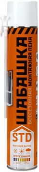 Пена монтажная ШАБАШКА STD, 610мл, бытовая, всесезонная 85141