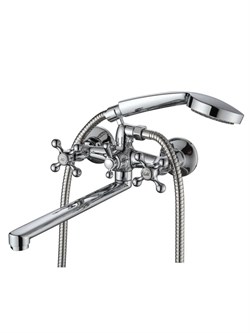 Смеситель для ванны AMMORE  A4581-F, двухвентильный, излив 300мм, хром 89501