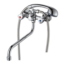 Смеситель для ванны AMMORE A4684, двухвентильный, излив 300мм, хром 89445