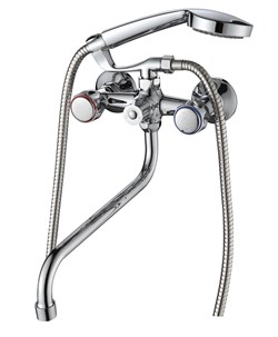 Смеситель для ванны AMMORE А4385, двухвентильный, излив 300мм, хром 89876