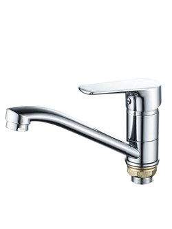 Смеситель для кухни AMMORE А5102, однорычажный, на гайке, хром 89889