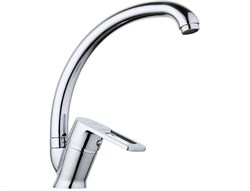 Смеситель для кухни FRUD R41072, однорычажный, на гайке, хром 90046