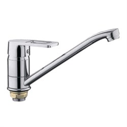 Смеситель для кухни FRUD R49072, однорычажный, на гайке, хром 90061