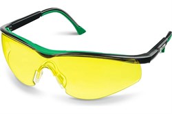 Очки защитные KRAFTOOL Basic защитные, стекло моноблок,  желтые линзы 89661