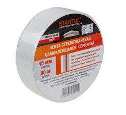 Сетка стеклотканевая самоклеящаяся малярная (серпянка) STARTUL PROFI ST9051-45-90, 45ммх90м 83785
