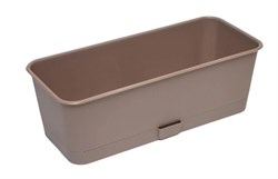 Ящик балконный Прованс, 6л, 40см, с поддоном, пластиковый, бежевый 11629