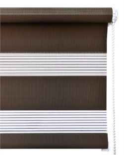 Штора рулонная/миниролл Зебра, 57x160см, темный капучино 90453