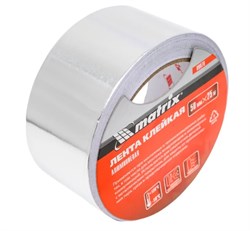 Лента клейкая (скотч) MATRIX 89076, 50ммx25м, алюминиевая 88786