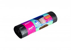 Мешки для мусора York 902150, 120л, 13мкм, прочные, ПНД, черные, в рулоне 10шт. 89744