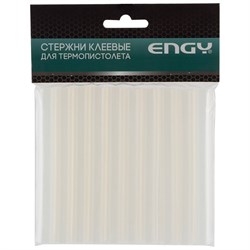 Стержень клеевой длоя термопистолета Engy 357128, 11ммx100мм, 10шт в наборе, прозрачный 86780