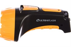 Фонарь ручной ULTRAFLASH 12868 LED 3807М, аккумуляторный, встроенная вилка 220В, 7 светодиодов, 2 режима 42622