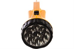 Фонарь ручной ULTRAFLASH LED 3816SM, аккумуляторный, встроенная вилка 220В, 9 светодиодов, 2 режима 39500