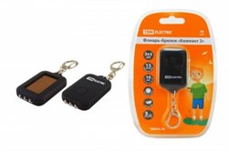 Фонарь-брелок TDM Компакт 2 SQ0350-0024, аккумуляторный, зарядка от солнечной батареи, 3 светодиода, 1 режим 26460