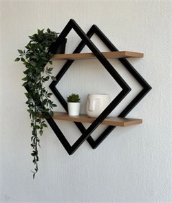 Полка настенная Лофт, 385x130x370мм 91344