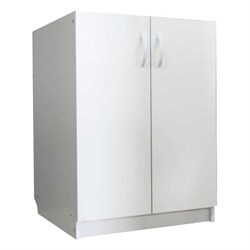 Тумба под мойку 600x500мм, 2 дверцы, ЛДСП белый, без корыта 70359
