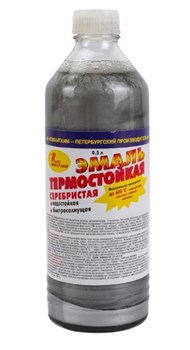 Эмаль Новбытхим, термостойкая до 600С, 0.5л, серебристая 15549