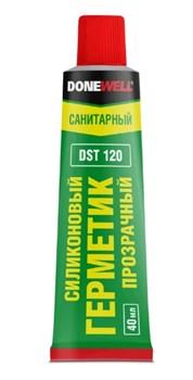 Герметик DONEWELL DST120, 40мл, санитарный, силиконовый, прозрачный 89577
