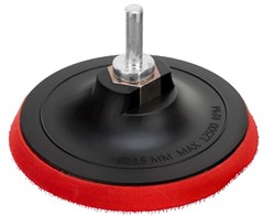 Тарелка опорная (насадка) MATRIX 76218 для дрели и УШМ, 115мм, с липучкой 22873