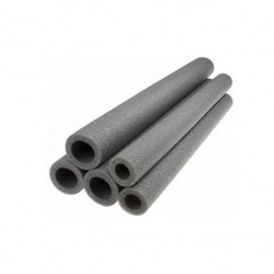 Утеплитель для труб из вспененного полиэтилена ПВД 76x9мм, серый, рулон 2м 84448