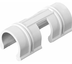 Зажим для крепления пленки к каркасу парника Grinda 422317-20, диаметр 20мм, набр 10шт, белый 85999