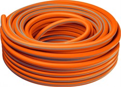 Шланг поливочный Grinda PROLine FLEX 3 429008-3/4-15, 3/4дюйма, 15м, ПВХ, трехслойный, армированный, морозоустройчивый, оранжевый 79951