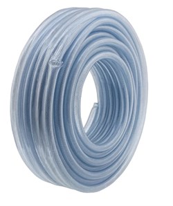Шланг поливочный PALISAD 67429, 3/4дюйма, 50м, ПВХ, трехслойный, армированный, прозрачный, голубой 21340