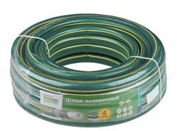 Шланг поливочный STARTUL Garden ST6201-3/4-20, 3/4дюйма, 20м, ПВХ, четырехслойный, армированный, зеленый 80468