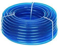 Шланг поливочный Зубр Эксперт 40312-3/4-25, 3/4 дюйма, 25м, ПВХ, трехслойный, армированный, прозрачный, синий 3759