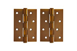 Петля накладная НОРА-М 4"-4ВВ FНР-ECO, 100х70х2.5мм, универсальная, сталь, матовый кофе 68941