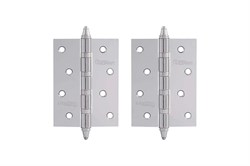 Петля накладная НОРА-М 4"-4ВВ, 100х75х2.5мм, универсальная, сталь, хром 11260