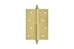 Петля накладная НОРА-М 610-4"PB, 100х75х2.5мм, правая, сталь, латунь 2904