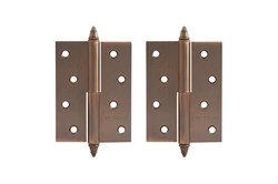 Петля накладная НОРА-М 610-4"АС, 100х75х2.5мм, левая, сталь, медь 2899