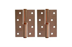 Петля накладная НОРА-М 750-4"АС, 100х75х2.5мм, правая, сталь, медь 2819