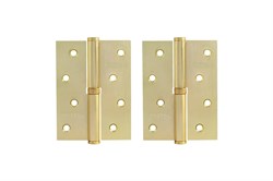 Петля накладная НОРА-М 750-4"РВ, 100х75х2.5мм, правая, сталь, латунь 2818