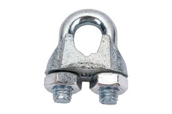 Зажим троса дугообразный 3мм, оцинкованный 86730