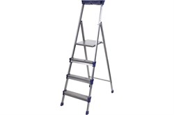 Лестница стремянка NIKA СМ4, 4 широкие ступени, высота 0.84м, стальная 35544