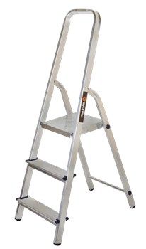Лестница стремянка ВИХРЬ СА 1х3, 3 ступени, высота 0.64м, алюминиевая 70519