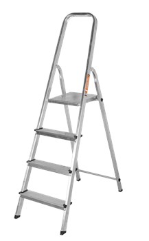 Лестница стремянка ВИХРЬ СА 1х3, 4 ступени, высота 0.81м, алюминиевая 70520