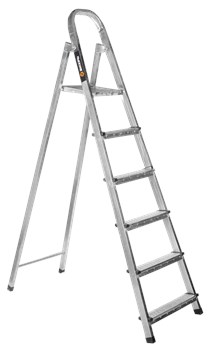 Лестница стремянка ВИХРЬ СС 1х6, 6 ступеней, высота 1.25м, стальная 70529