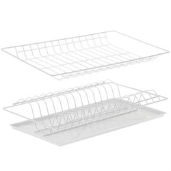 Сушилка для посуды/посудосушитель МГ2.6, 665мм, двухуровневая, для шкафа 700мм, белая 85761